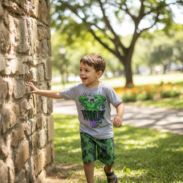 Conjunto Infantil Hulk – Força de Herói