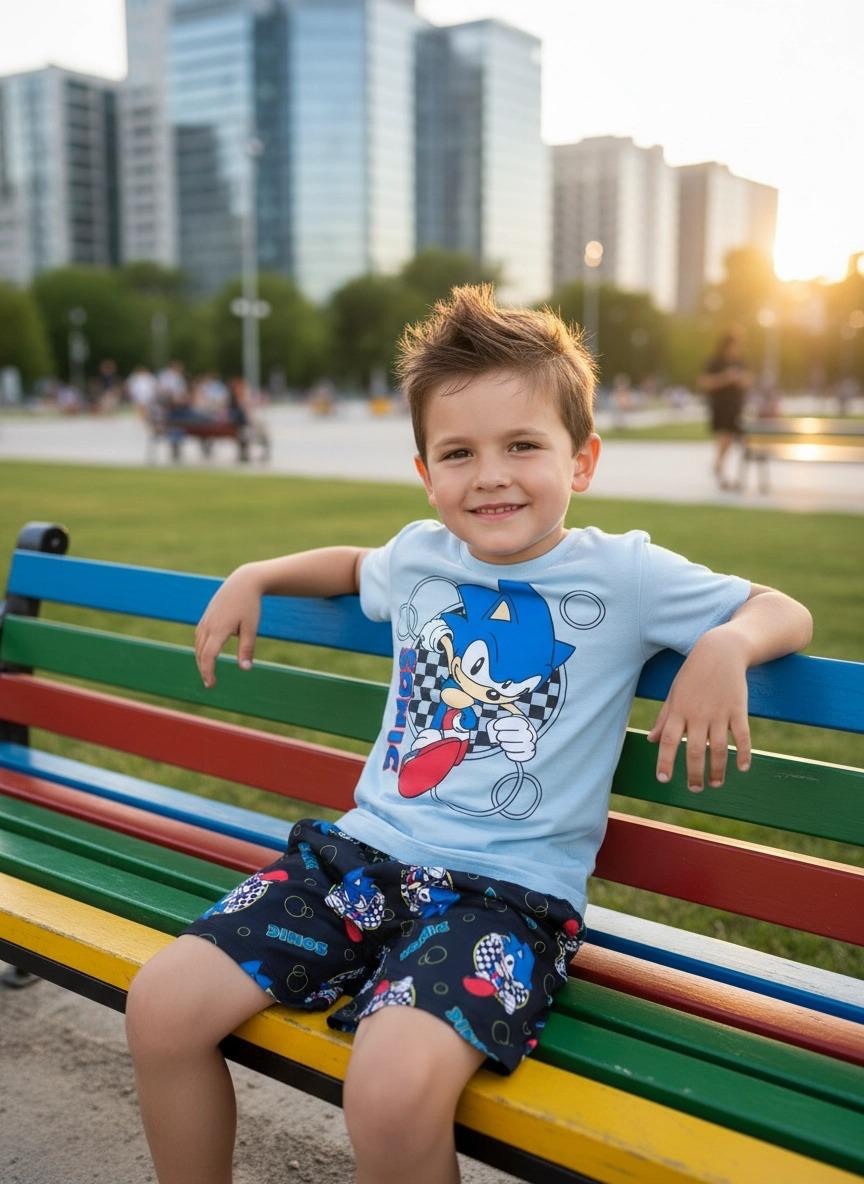 Conjunto Infantil Sonic – Velocidade e Diversão