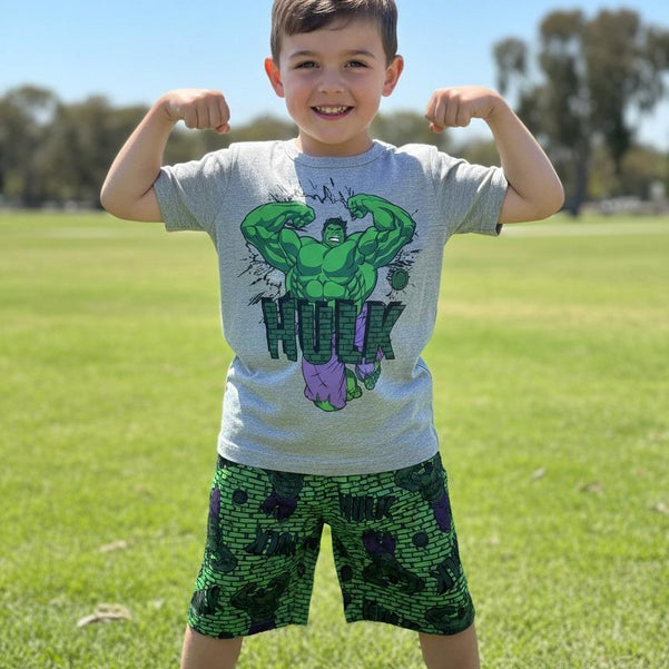 Conjunto Infantil Hulk – Força de Herói