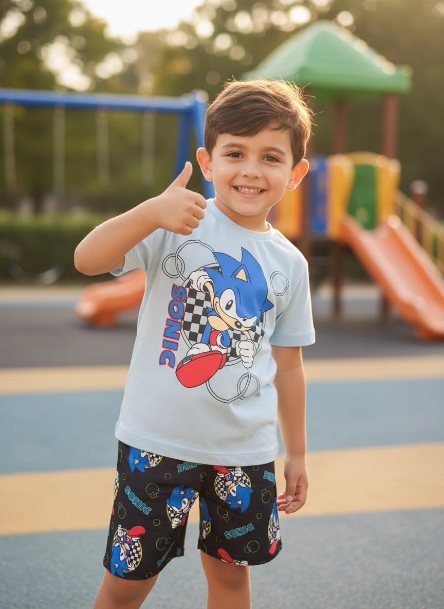 Conjunto Infantil Sonic – Velocidade e Diversão
