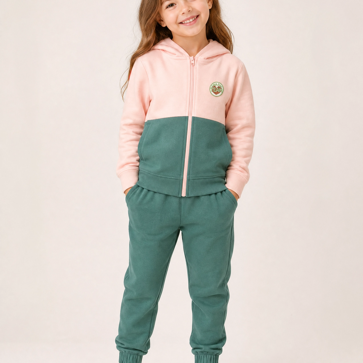 Conjunto Infantil Jardim de Inverno com Moletom de Capuz
