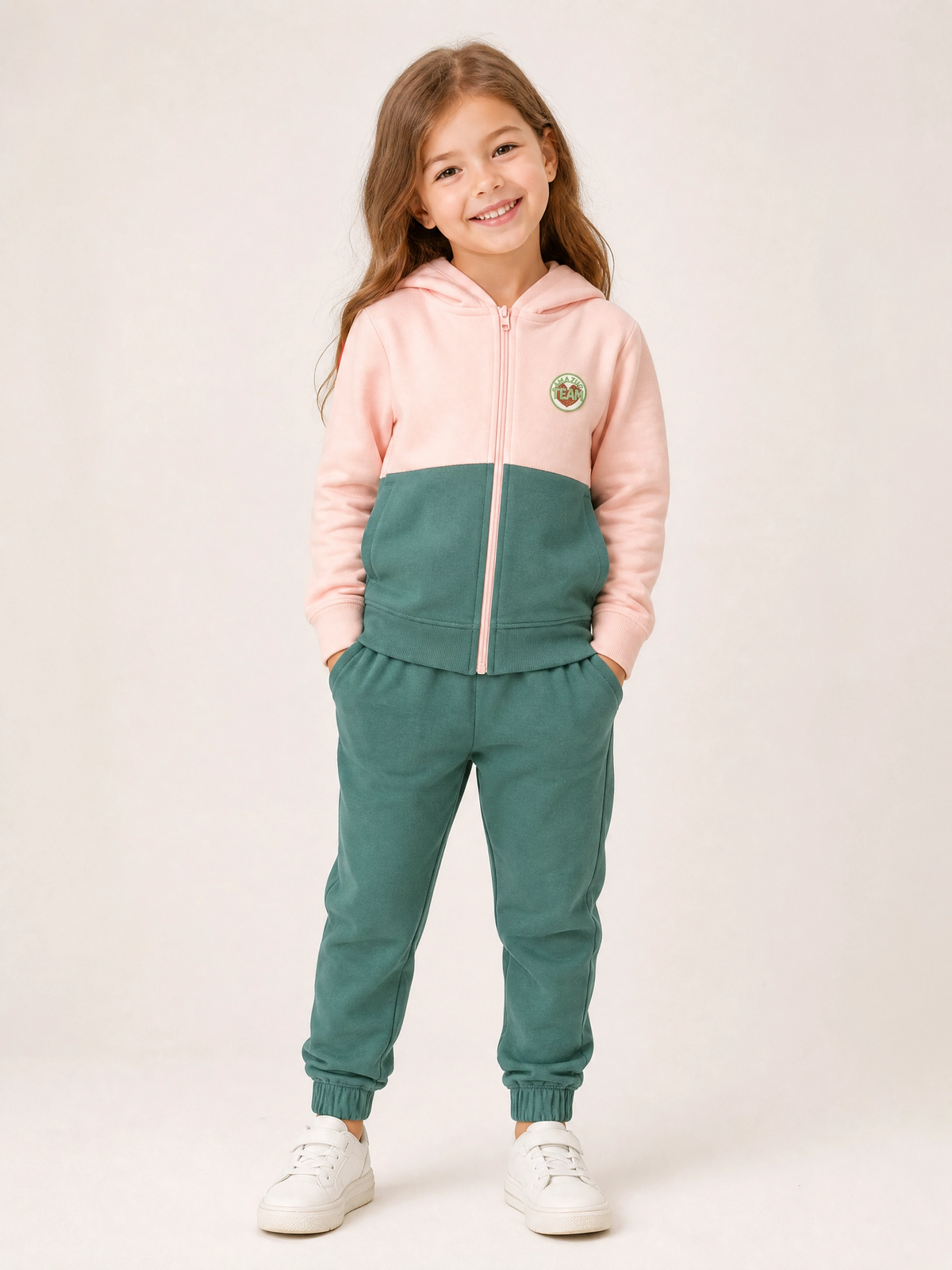 Conjunto Infantil Jardim de Inverno com Moletom de Capuz
